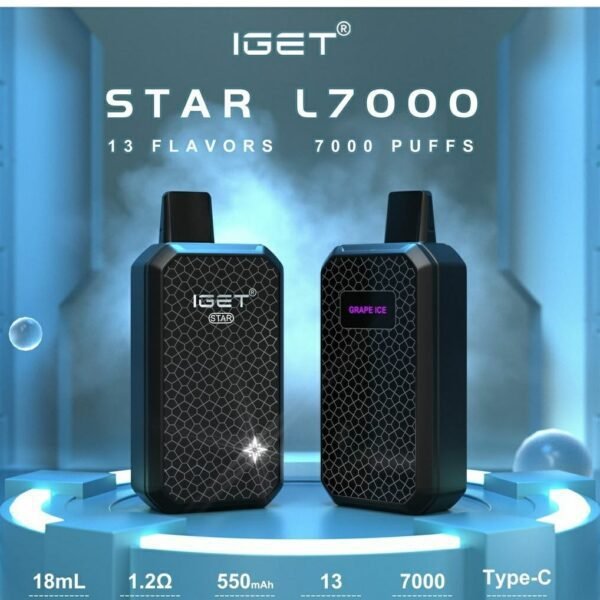 BUY IGET STAR L7000 PUFFS BUY ONLINE IN INDIA AT VAPE STORE INDIA