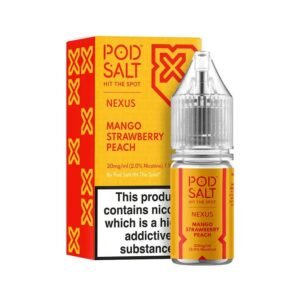 Mango Strawberry Peach Pod Salt 20mg - Nic Salt Available in India