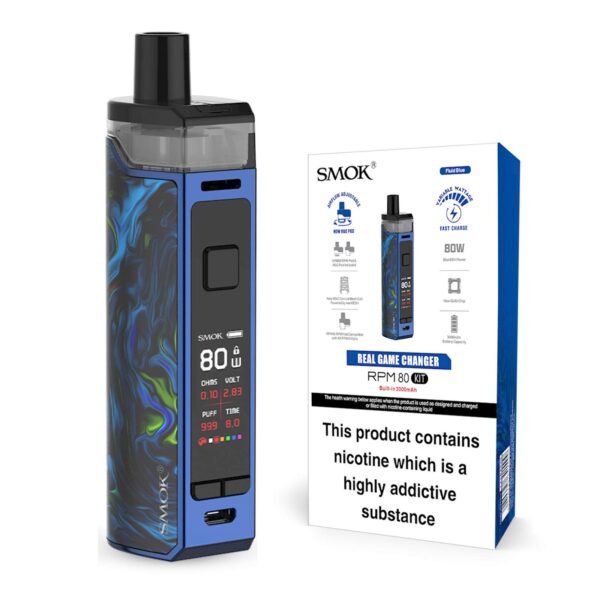 SMOK RPM80 Kit packaging with device, pods, coils, and accessories – available in India