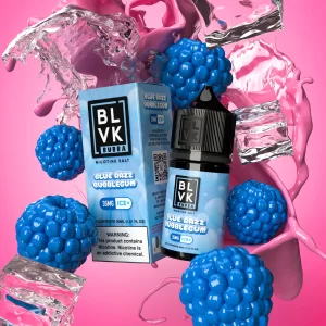 BLVK Blue Razz Bubblegum Ice Nicotine Salt E-Liquid