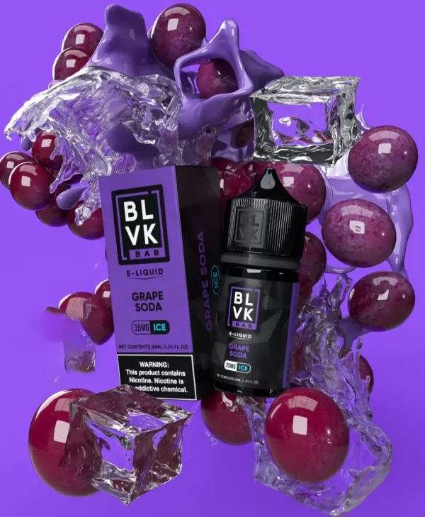 BLVK Grape Soda Ice Nicotine Salt E-Liquid