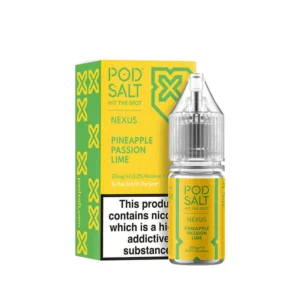 Pod Salt Pineapple Passion Lime Nicotine Salt in India – tropical pineapple, passionfruit, and lime blend by PuffEdge