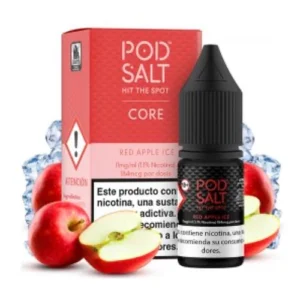 Pod Salt Red Apple Ice Nicotine Salt in India – crisp red apple with icy finish by PuffEdge